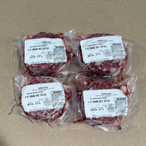 TeXga Burger Patties (80/20 dry aged ground beef)